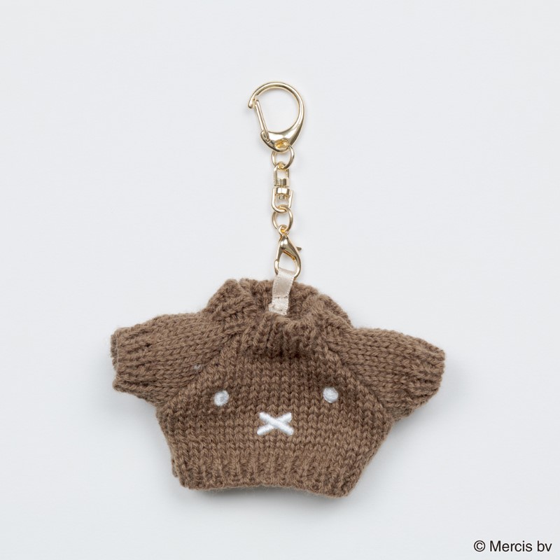 miffy BRUNA KNIT セーター型チャーム/ブラウン